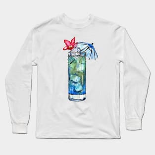 Blue hawaii cocktail Long Sleeve T-Shirt